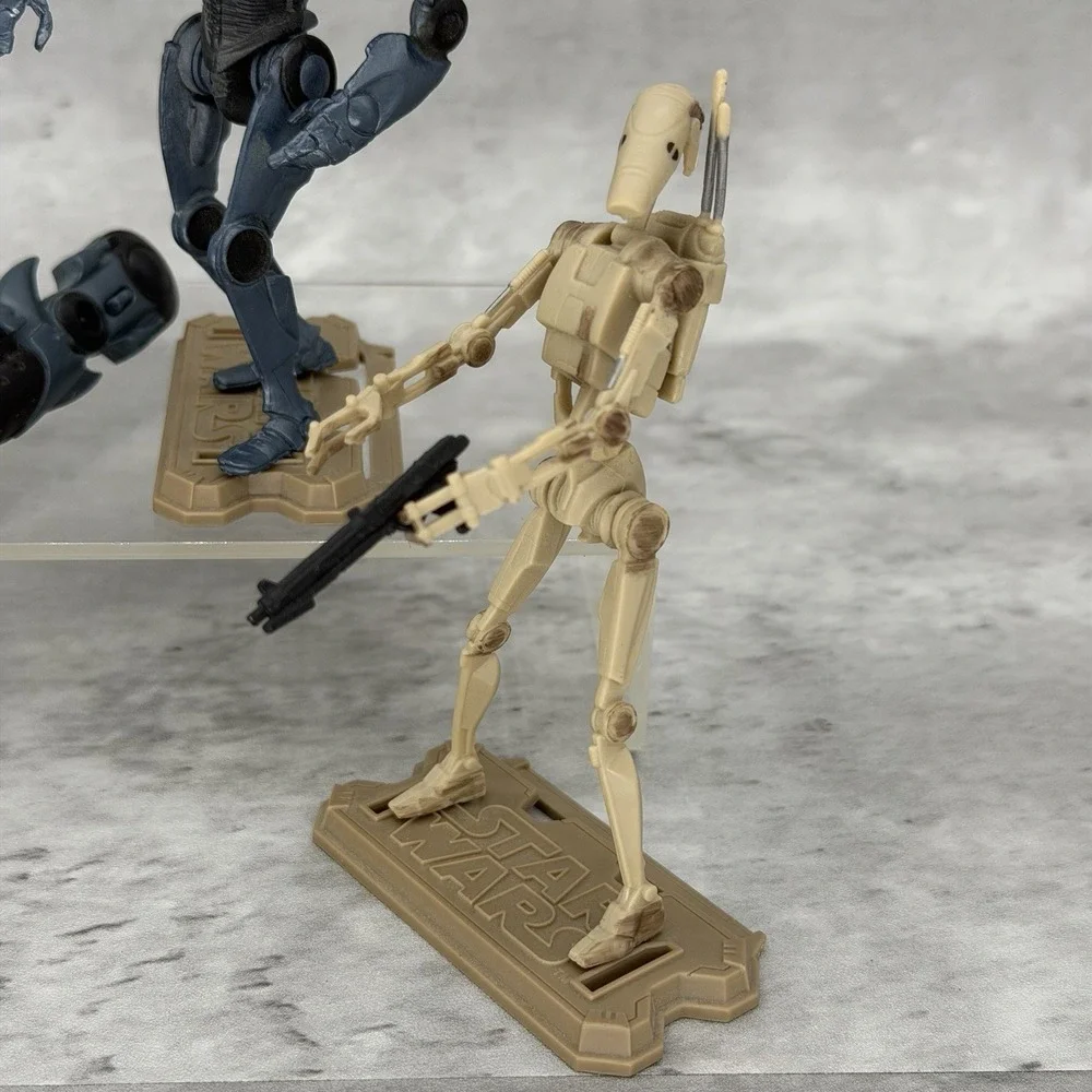 Star Wars Attack Of The Clones Action figure Lot Jango Fett Super Battle Droid